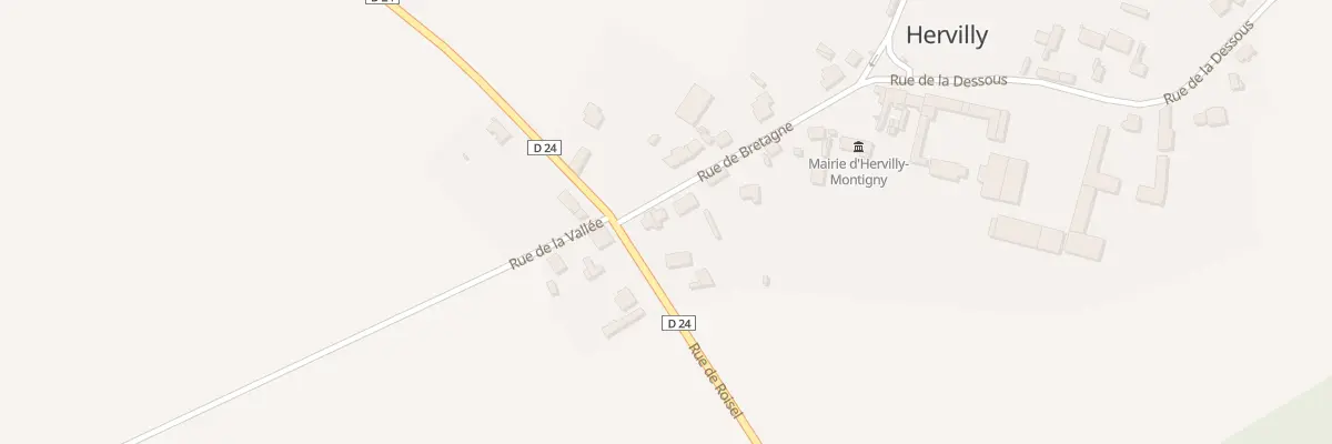 Plan du 4 Rue de Bretagne à Hervilly
