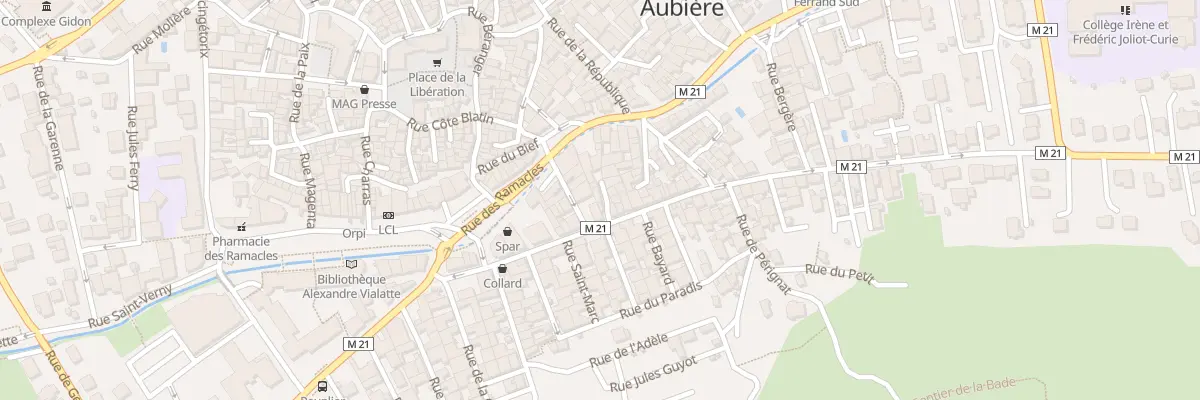 Plan du 15 Rue du Chambon à Aubière
