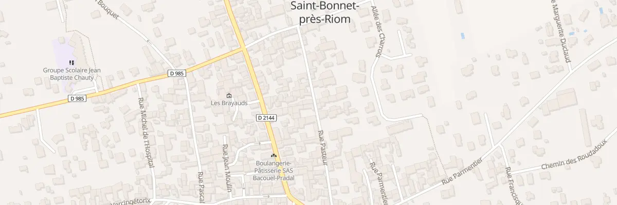 Plan du 18 Rue Pasteur à Saint-Bonnet-près-Riom