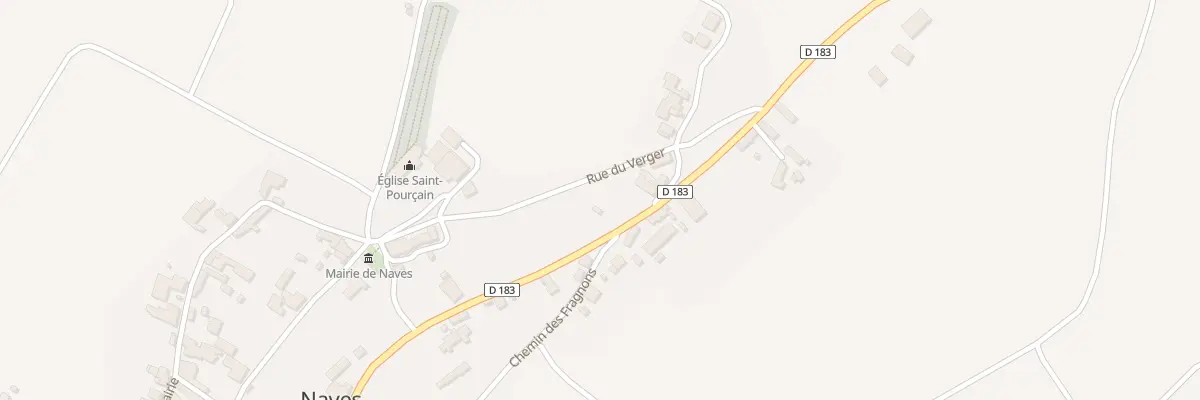 Plan du 1 Rte de Charroux à Naves