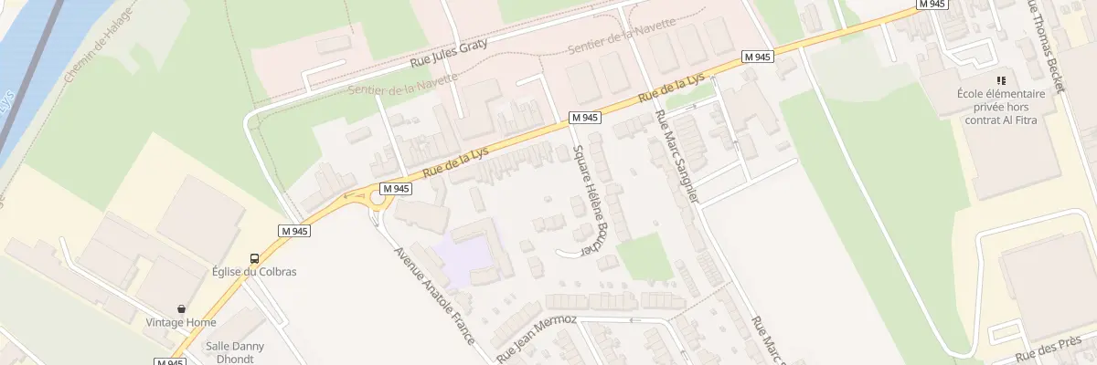 Plan du 319 Rue de la Lys à Halluin
