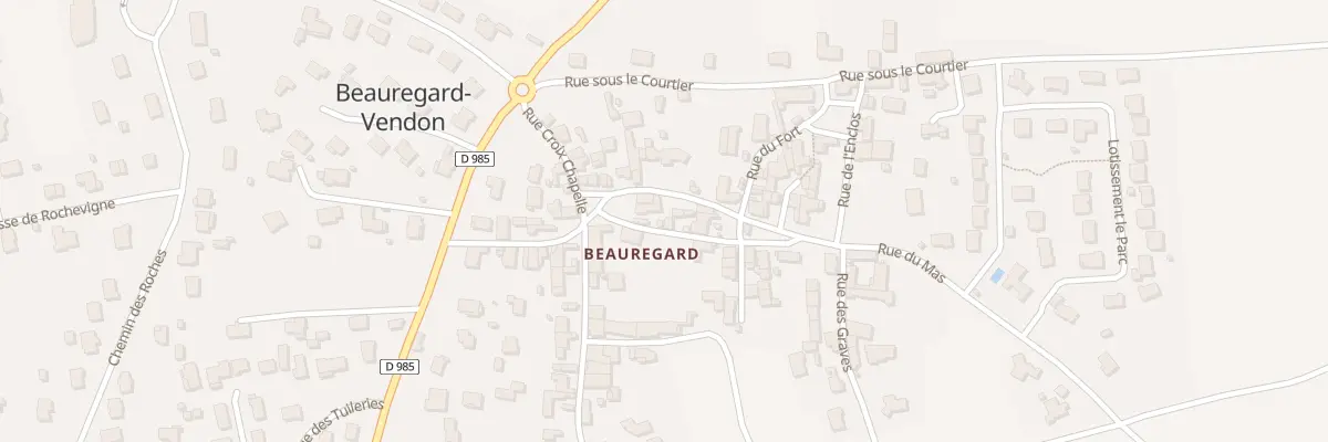 Plan du 1 Rue du Lavoir à Beauregard-Vendon