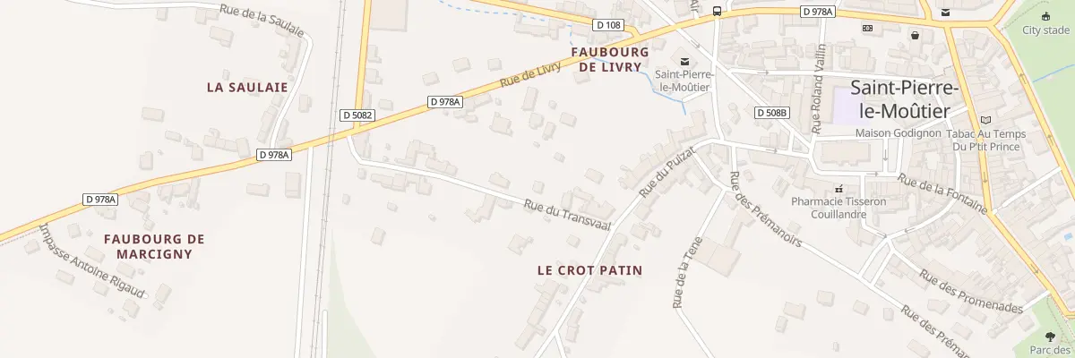 Plan du 8 Rue du Transvaal à Saint-Pierre-le-Moûtier