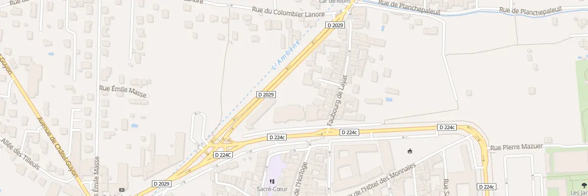 Plan du 5B Bd de la Liberté à Riom