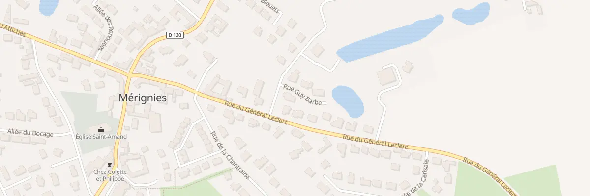 Plan du 245 Rue du Général Leclerc à Mérignies