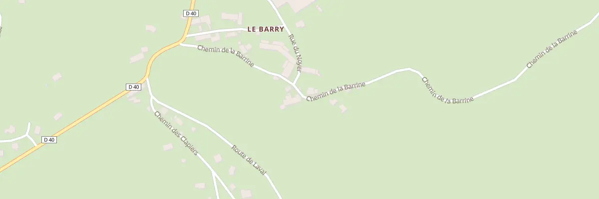 Plan du 91 Le Barry à Alleuze