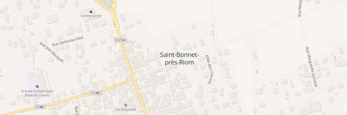Plan du 14 Rue Jeanne d’Arc à Saint-Bonnet-près-Riom