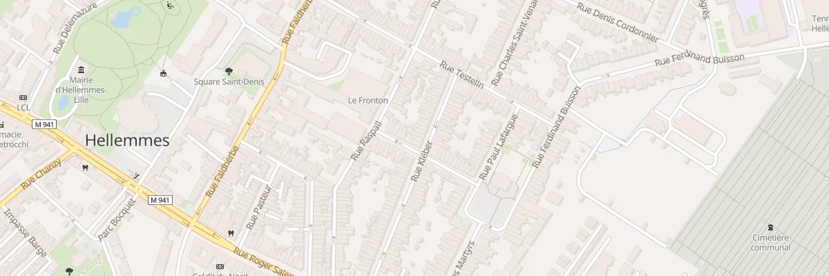 Plan du 59 Rue Kleber Hellemmes à Lille