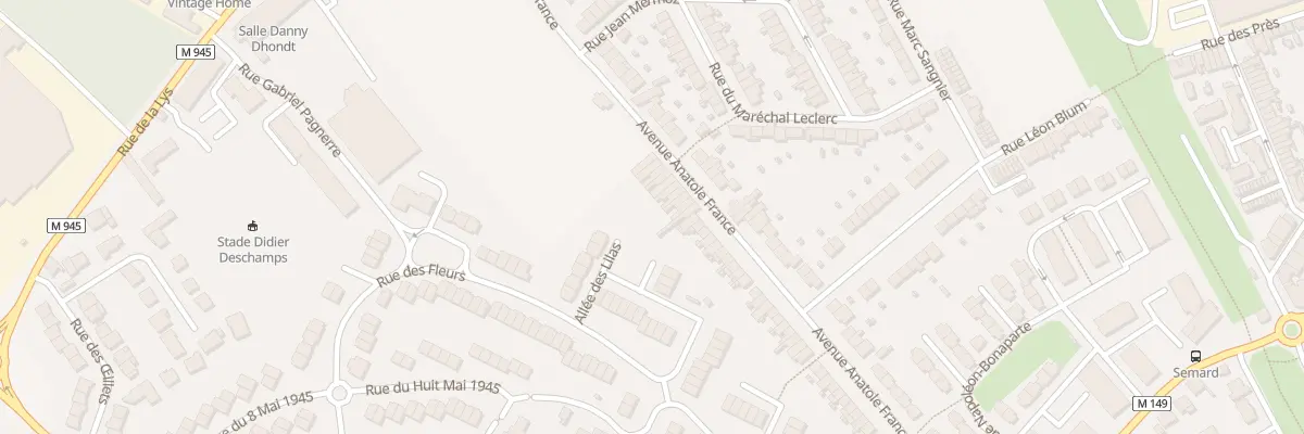 Plan du 18 Rue Anatole France à Halluin