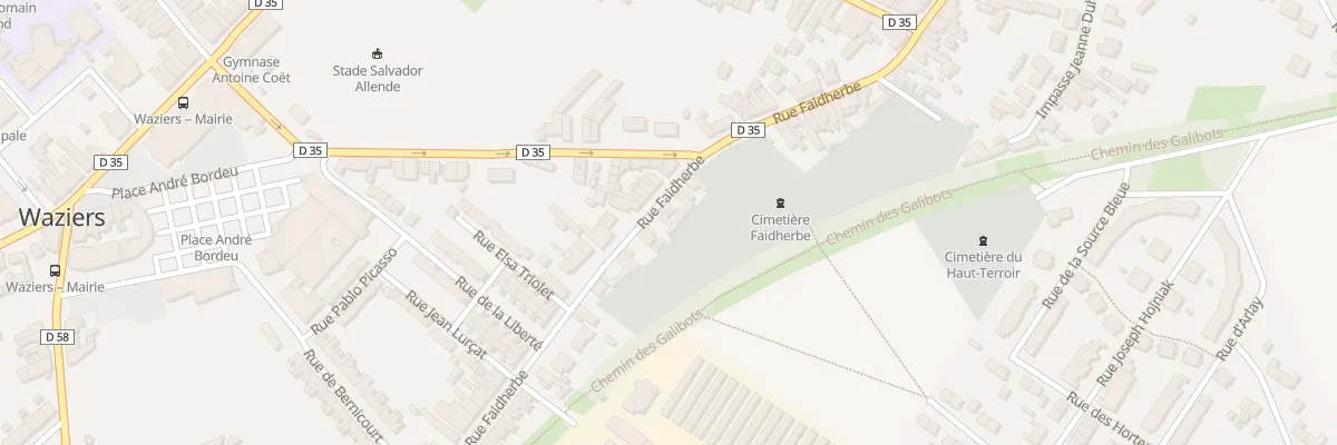 Plan du 217 Rue Faidherbe à Waziers