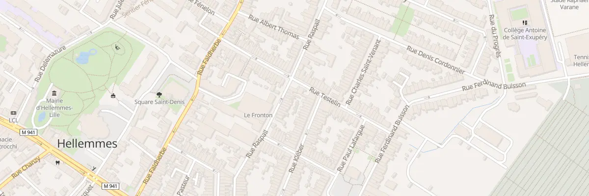 Plan du 70 Rue Raspail Hellemmes à Lille