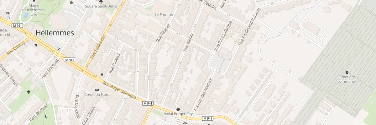 Plan du 36 Rue Kleber Hellemmes à Lille