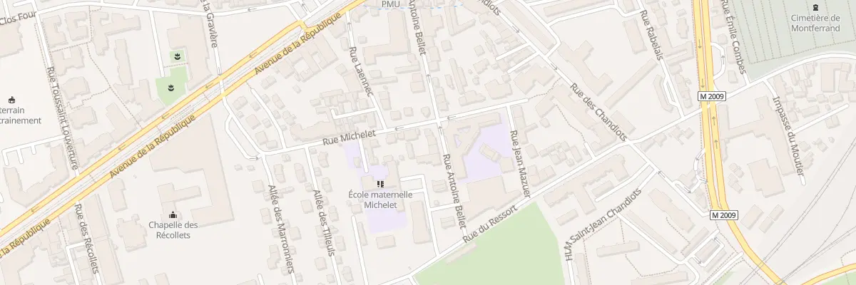 Plan du 19 Rue Antoine Bellet à Clermont-Ferrand
