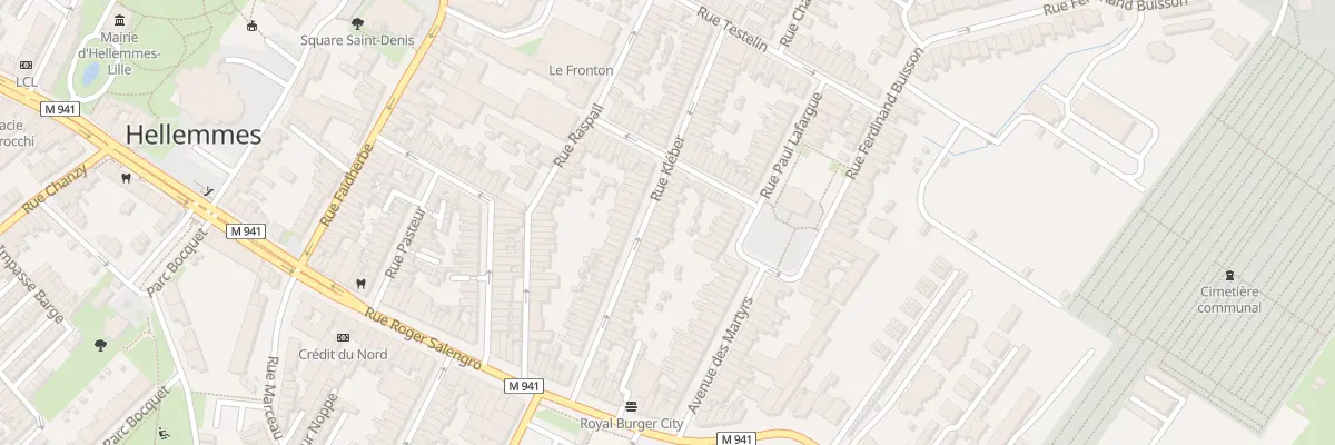 Plan du 38T Rue Kleber Hellemmes à Lille