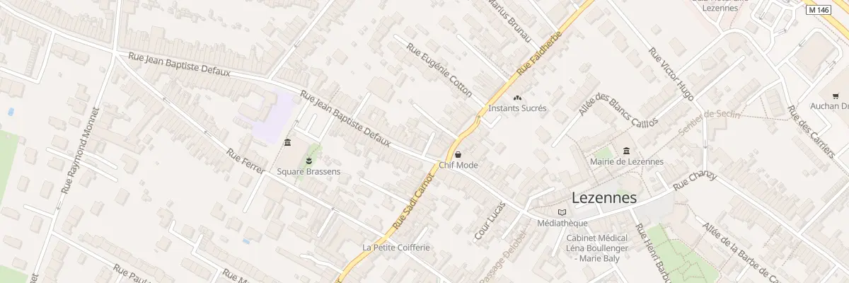 Plan du 38 Rue Jean-Baptiste Defaux à Lezennes