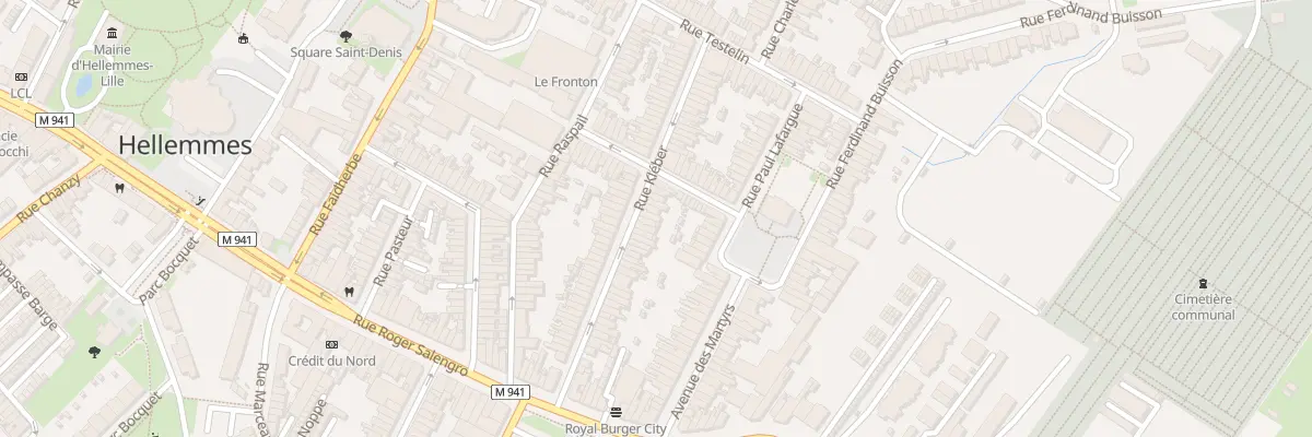 Plan du 42 Rue Kleber Hellemmes à Lille