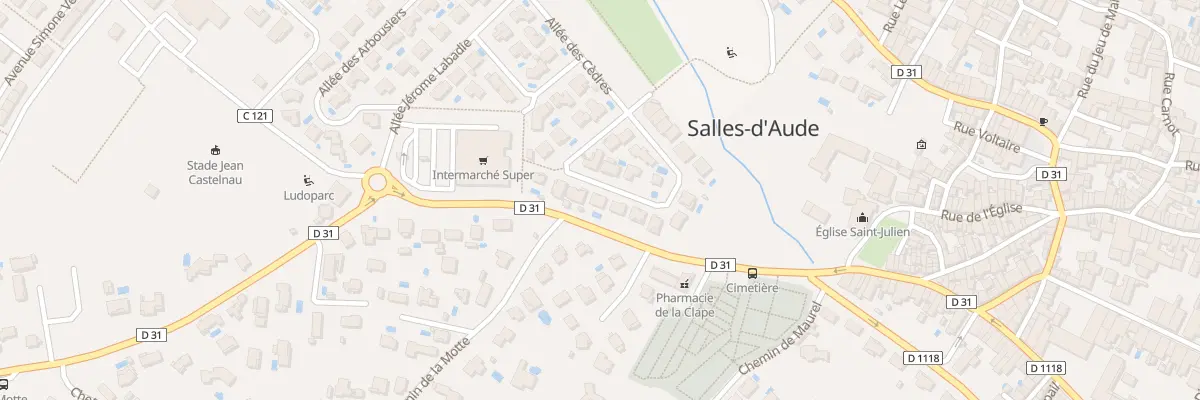 Plan du 16 All des Pins à Salles-d’Aude