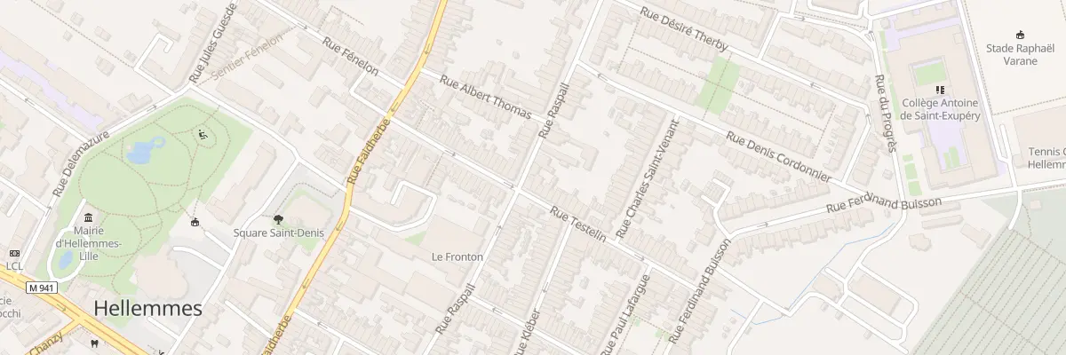 Plan du 74B Rue Raspail Hellemmes à Lille