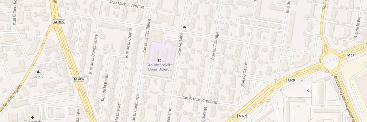 Plan du 46 Rue Verlaine à Clermont-Ferrand