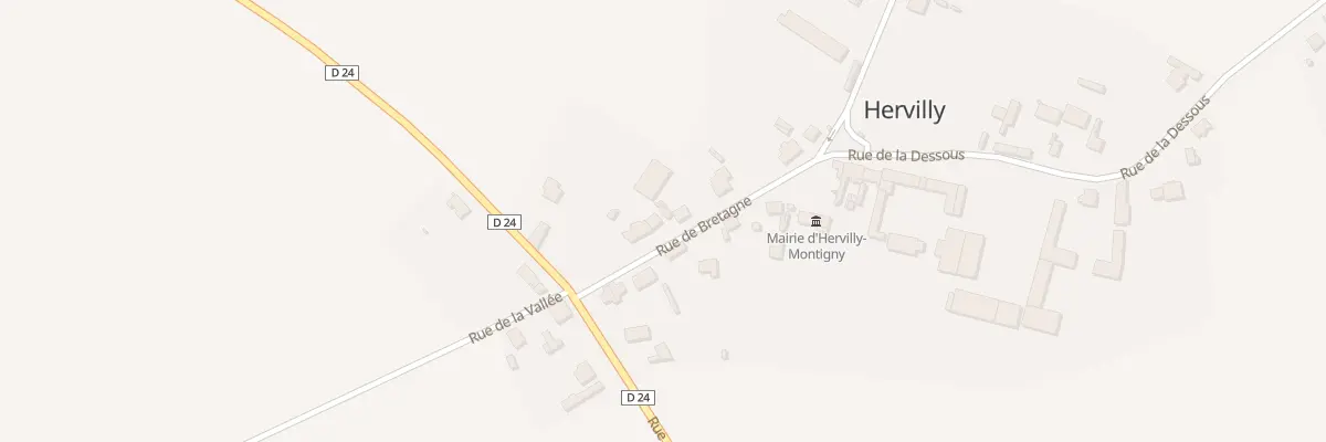 Plan du 3 Rue de Bretagne à Hervilly