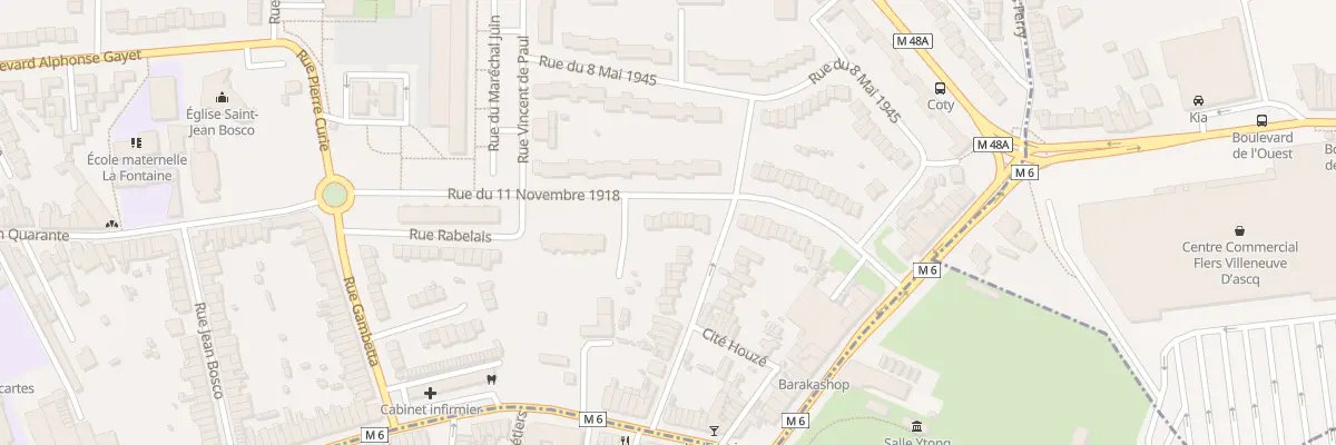 Plan du 40 Rue du 11 novembre 1918 à Mons-en-Barœul