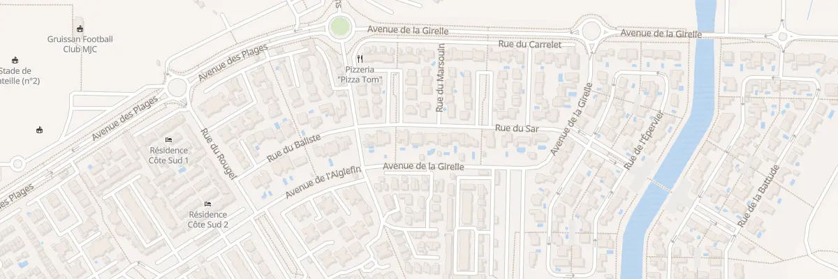 Plan du 8 Rue du Sar à Gruissan
