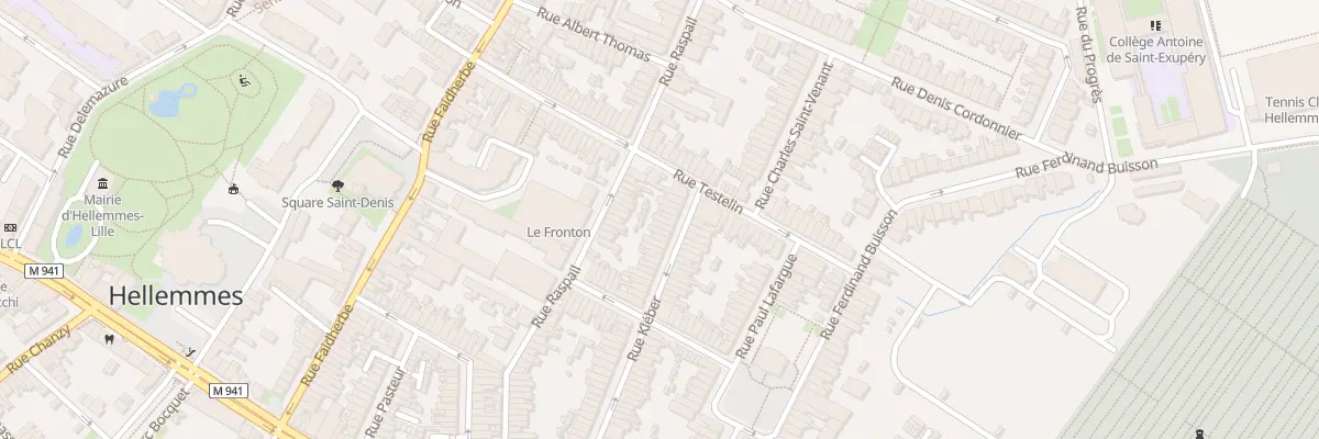 Plan du 85 Rue Kleber Hellemmes à Lille