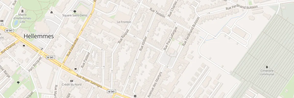 Plan du 48 Rue Kleber Hellemmes à Lille