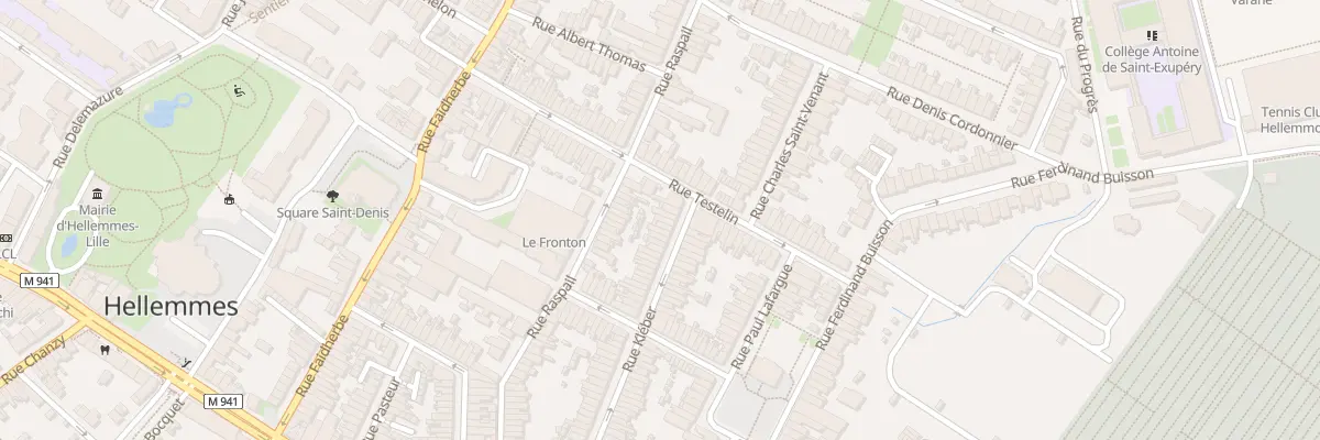 Plan du 89 Rue Kleber Hellemmes à Lille