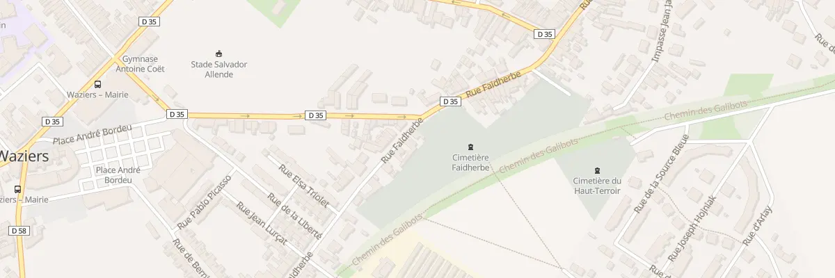 Plan du 191 Rue Faidherbe à Waziers