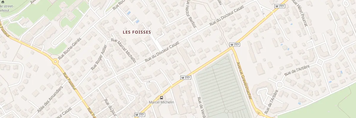 Plan du 50 Rue du Docteur Casati à Aubière