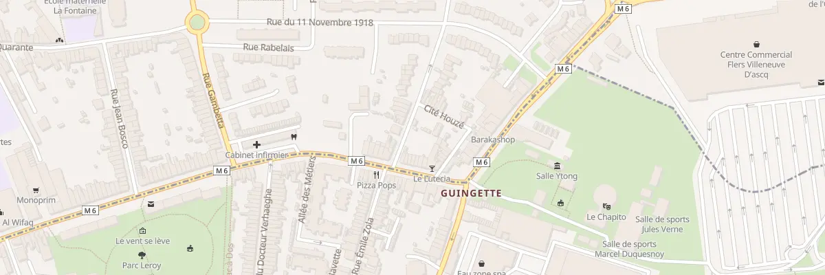 Plan du 105 Rue Voltaire à Lille