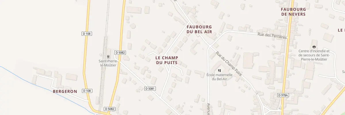 Plan du 18 Rue du Champ du Puits à Saint-Pierre-le-Moûtier