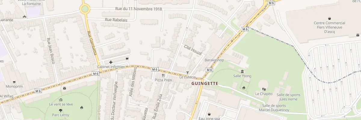 Plan du 107 Rue Voltaire à Mons-en-Barœul