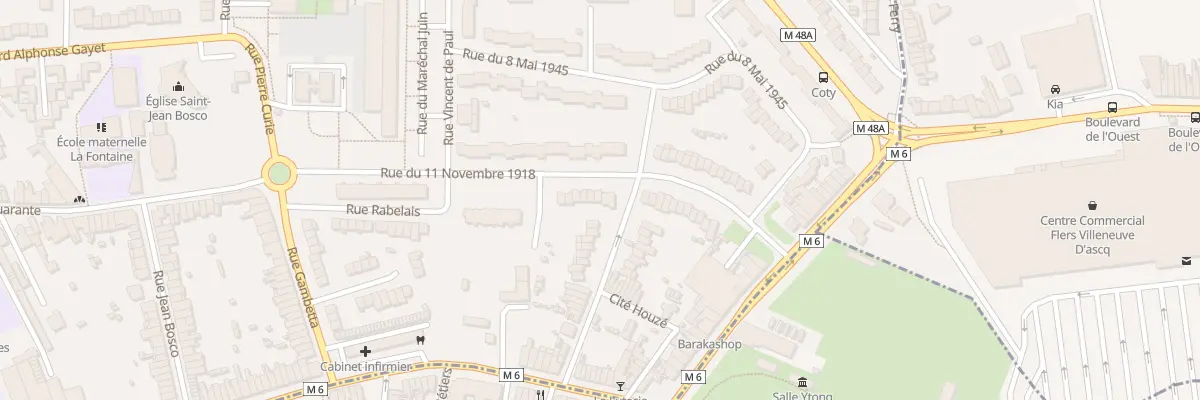Plan du 46 Rue du 11 novembre 1918 à Mons-en-Barœul