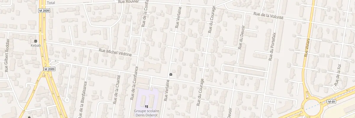 Plan du 66 Rue Verlaine à Clermont-Ferrand