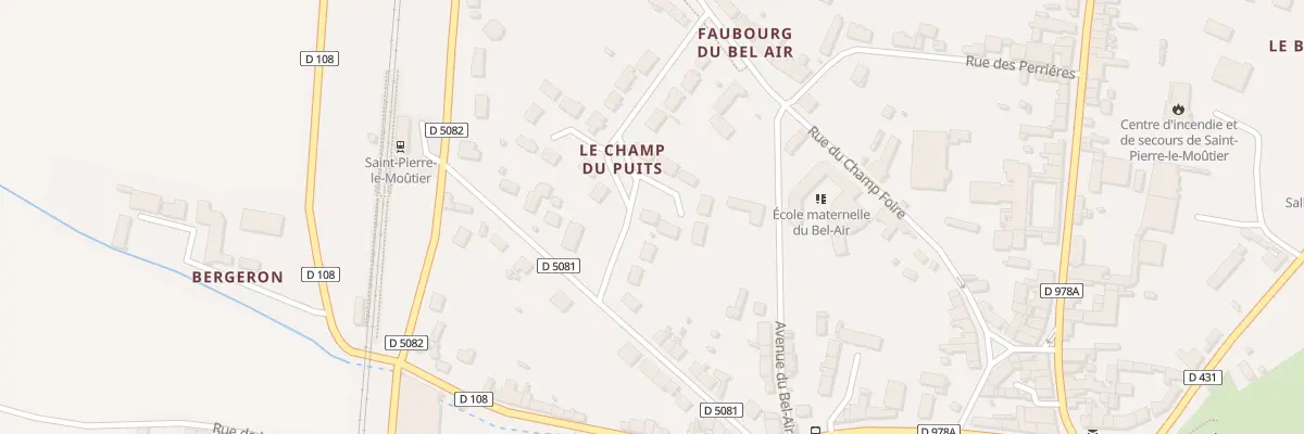 Plan du 6 Rue du Champ du Puits à Saint-Pierre-le-Moûtier