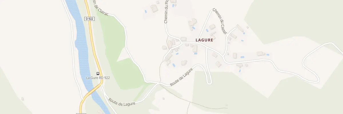 Plan du 5118F Lagure à Villemagne-l’Argentière