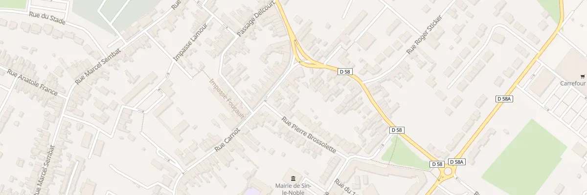 Plan du 342A Rue Carnot à Sin-le-Noble