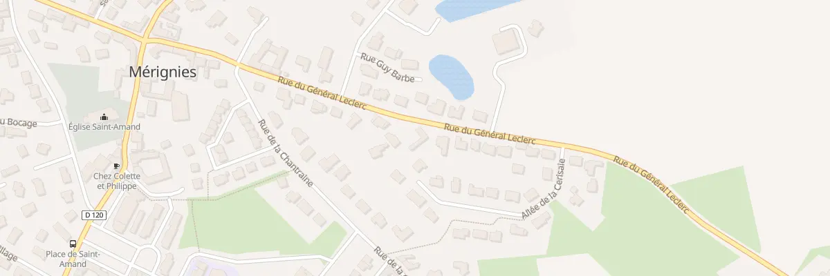 Plan du 310 Rue du Général Leclerc à Mérignies