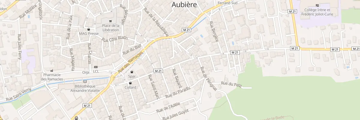 Plan du 35 Rue du Chambon à Aubière