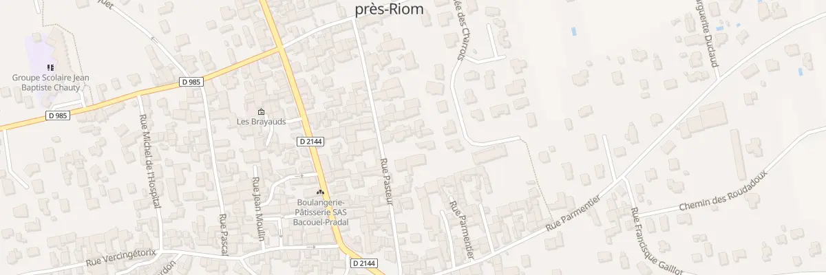 Plan du 15 Rue Pasteur à Saint-Bonnet-près-Riom