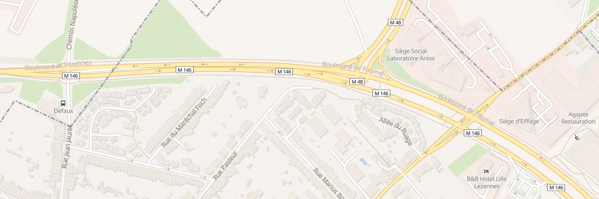 Plan du 68 Rue Pasteur à Lezennes
