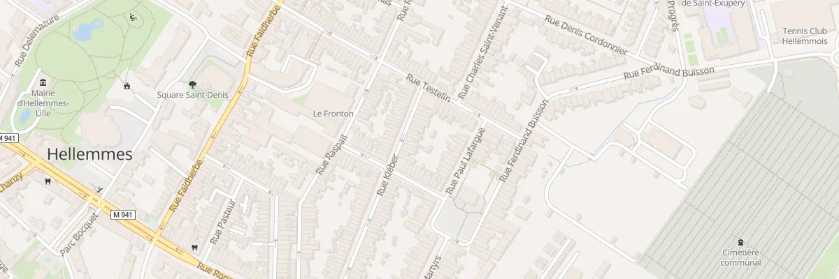 Plan du 72 Rue Kleber Hellemmes à Lille