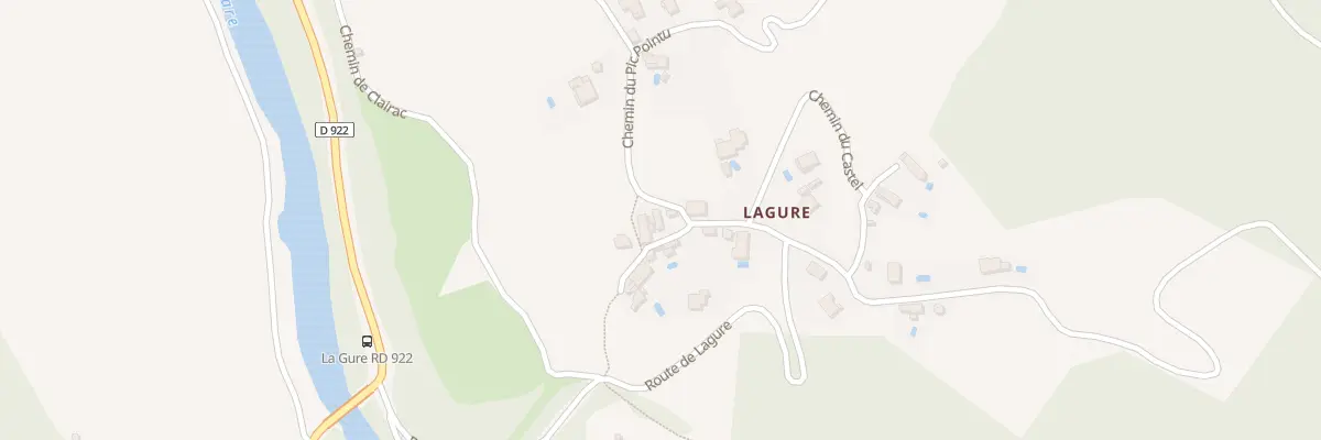 Plan du 5167 Lagure à Villemagne-l’Argentière