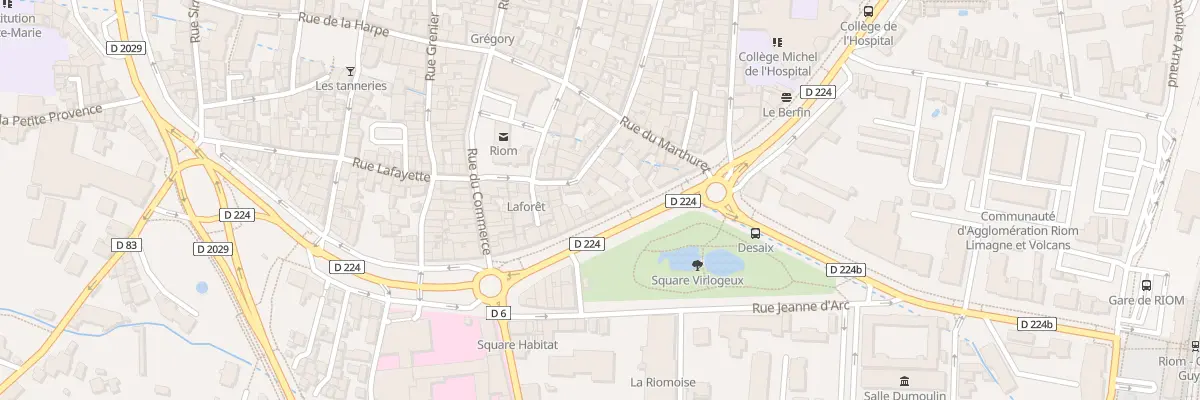 Plan du 22 Bd Desaix à Riom