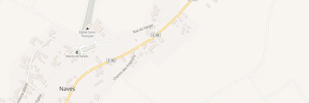 Plan du 2 Rte de Charroux à Naves
