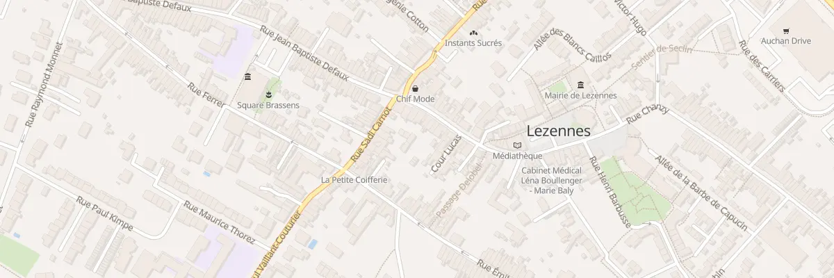 Plan du 33 Rue Gambetta à Lezennes