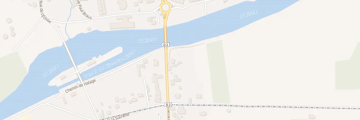 Plan du 1 Av de la Gare à Vic-sur-Aisne