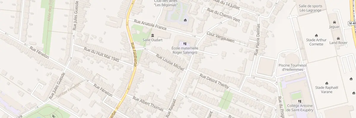 Plan du 37 Rue Louise Michel à Lille